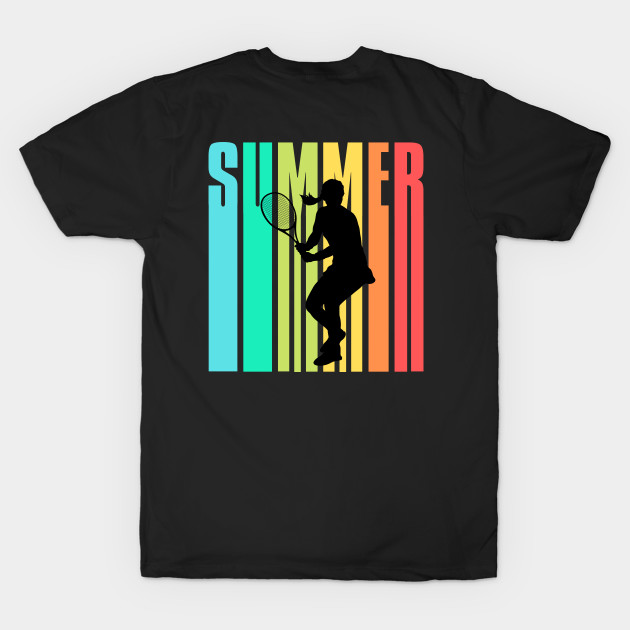 US Open Summer Tennis Silhouette by TopTennisMerch